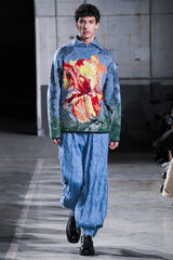 JACQUARD ZIP UP KNIT - TAAKK