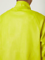 LEATHER COATING JERSEY TRACK BLOUSON - TAAKK