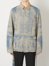 MOLE JACQUARD DENIM BLOUSON - TAAKK