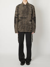 MOLE JACQUARD DENIM BLOUSON - TAAKK