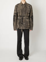 MOLE JACQUARD DENIM BLOUSON - TAAKK