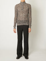 MULTI-COLORED HALF-ZIP KNIT - TAAKK