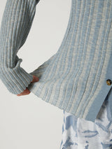 RIB KNIT CARDIGAN - TAAKK