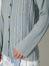 RIB KNIT CARDIGAN - TAAKK