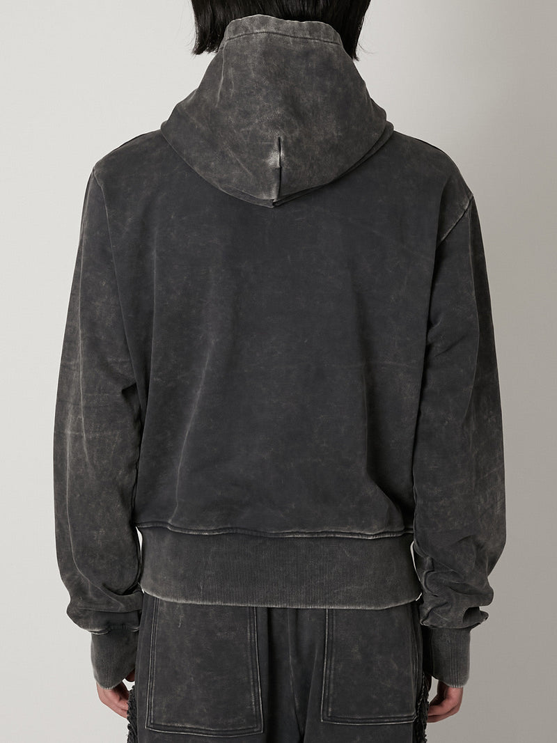 SCULPTURAL EMBROIDERY JERSEY ZIP HOODIE – TAAKK