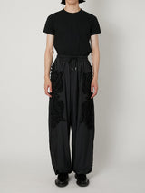 SCULPTURAL EMBROIDERY TRACK PANTS - TAAKK
