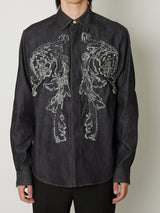 SCULPTURE DENIM SHIRTS - TAAKK