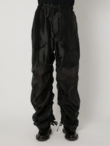 SHEER GRADATION PARACHUTE PANTS - TAAKK