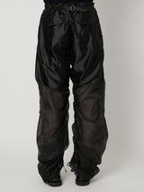 SHEER GRADATION PARACHUTE PANTS - TAAKK