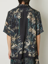 SILK OPEN COLLAR SHIRT - TAAKK