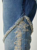 TAAKK DENIM FLARE 5 POCKET PANTS BLEACH - TAAKK