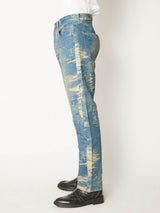 TAAKK DENIM STRAIGHT INDIGO BLEACH0 /13.5 oz - TAAKK