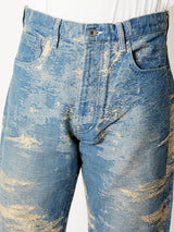 TAAKK DENIM STRAIGHT INDIGO BLEACH0 /13.5 oz - TAAKK