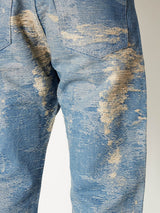 TAAKK DENIM STRAIGHT INDIGO BLEACH0 /13.5 oz - TAAKK