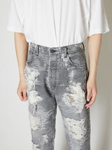 TAAKK DENIM STRAIGHT SUPER DESTROY　13.5 OZ. - TAAKK