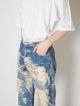 TAAKK DENIM STRAIGHT SUPER DESTROY　13.5 OZ. - TAAKK