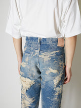 TAAKK DENIM STRAIGHT SUPER DESTROY　13.5 OZ. - TAAKK