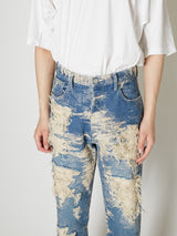 TAAKK DENIM STRAIGHT SUPER DESTROY　13.5 OZ. - TAAKK