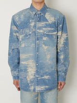 TAAKK DENIM WESTERN SHIRTS BLEACH - TAAKK