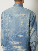 TAAKK DENIM WESTERN SHIRTS BLEACH - TAAKK
