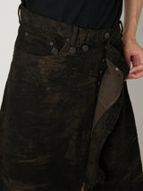 TAAKK DENIM WRAP SKIRT - TAAKK