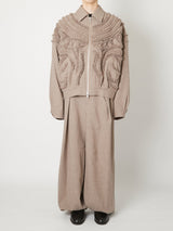 WOOL ZIP BLOUSON - TAAKK