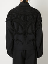 WOOL ZIP BLOUSON - TAAKK