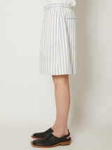 STRIPE ABOVE-THE KNEE SHORTS