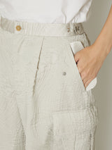 SHRINK QUILTING CARGO PANTS
