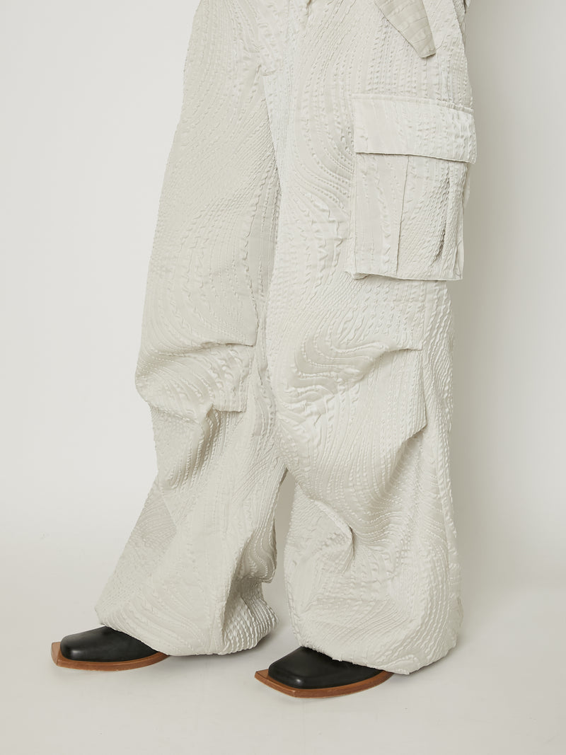 SHRINK QUILTING CARGO PANTS